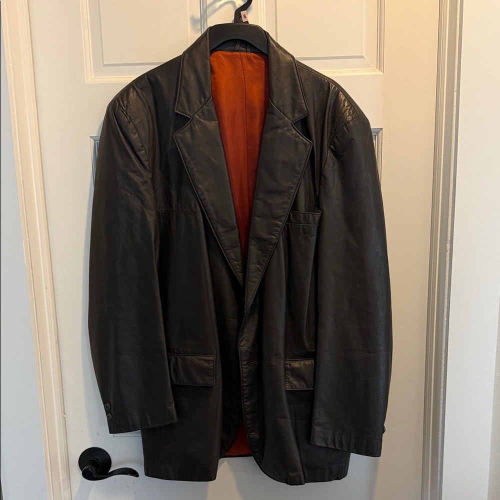 Vintage Black Leather Jacket